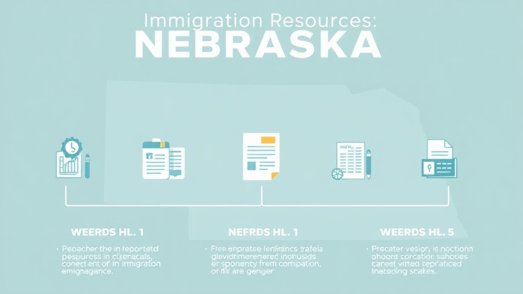 Process flow illustration for putting immigration Resources in Nebraska into action