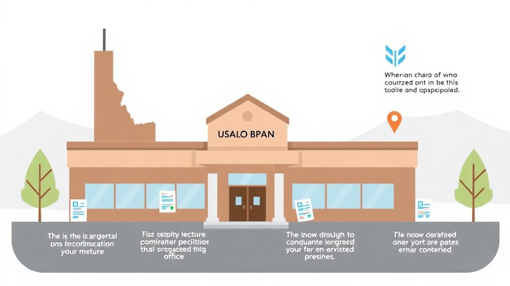 Process flow illustration for putting USCIS Field Office in Idaho Location and Tips into action