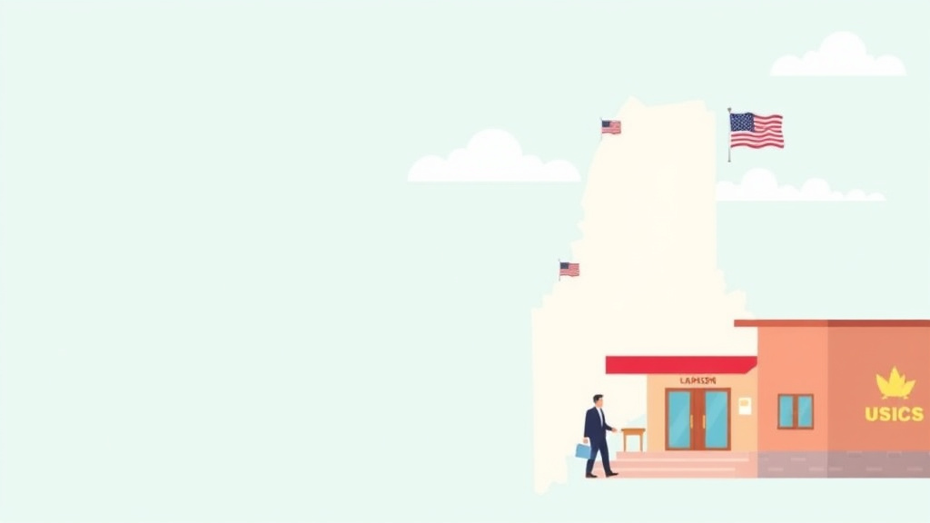 A professional illustration depicting USCIS Field Office in Maine Location and Tips