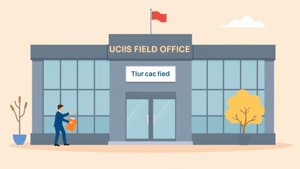 Educational graphic covering the essentials of USCIS Field Office in Missouri Location and Tips