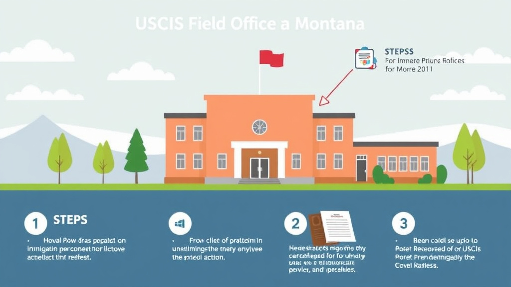 Practical checklist visual for USCIS Field Office in Montana Location and Tips