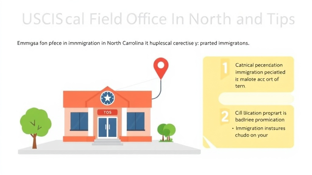 Practical workflow diagram for USCIS Field Office in North Carolina Location and Tips