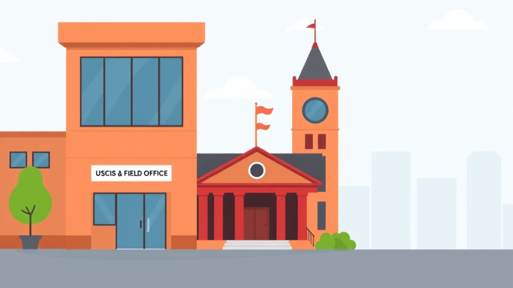 Educational graphic covering the essentials of USCIS Field Office in Pennsylvania Location and Tips