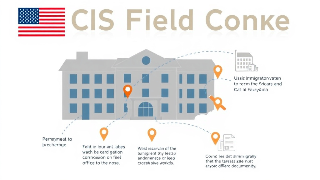 Practical workflow diagram for USCIS Field Office in Pennsylvania Location and Tips