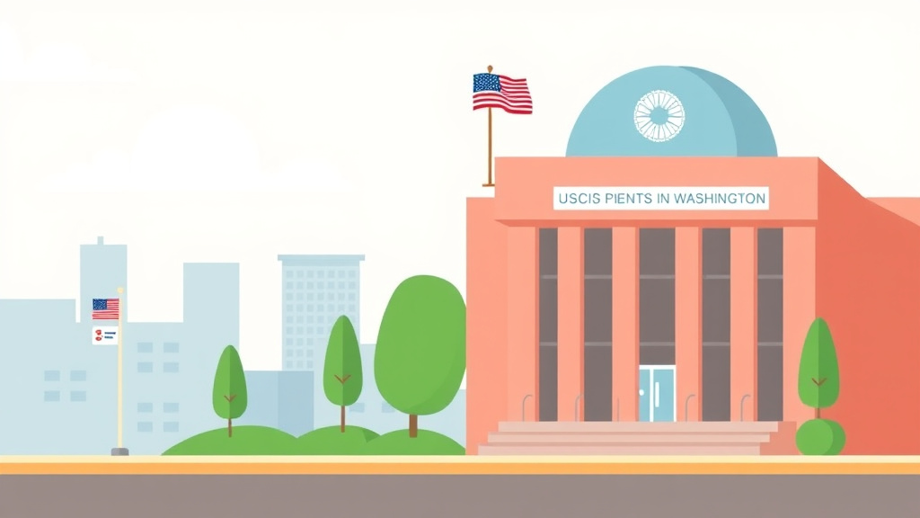 Illustration breaking down the fundamentals of USCIS Field Office in Washington Location and Tips