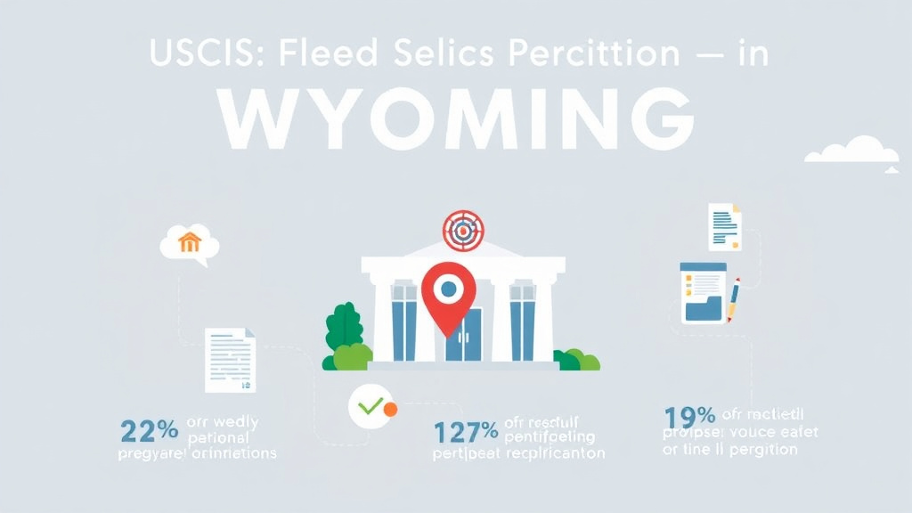 Action-oriented illustration showing how to apply USCIS Field Office in Wyoming Location and Tips