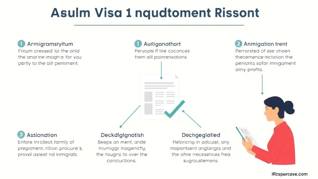 Real-world application diagram for asylum Visa Documents Required