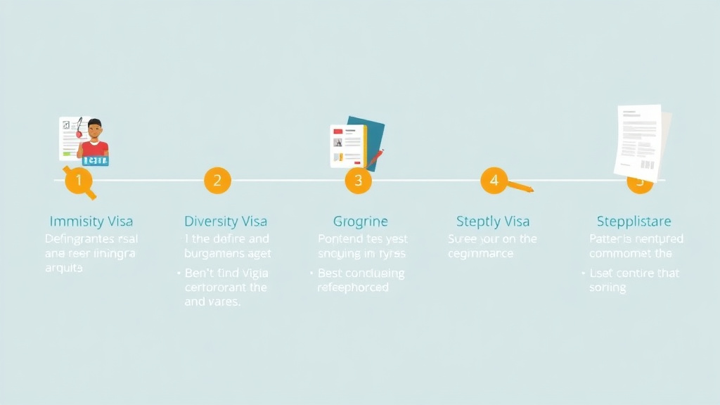 Conceptual diagram showing how diversity Visa Visa Application Process Step by Step works in practice