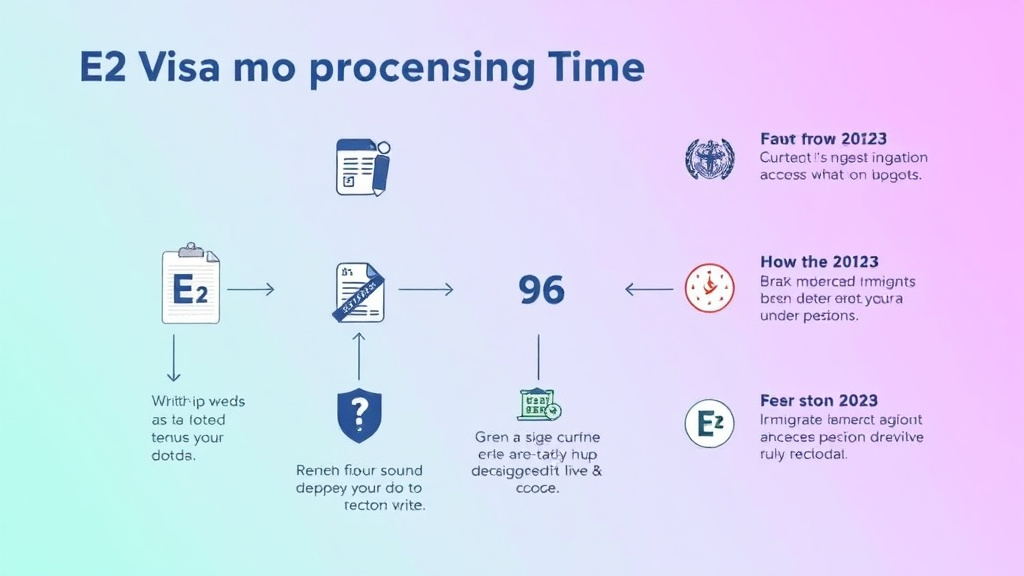 Practical workflow diagram for e-2 Visa Processing Times 2026