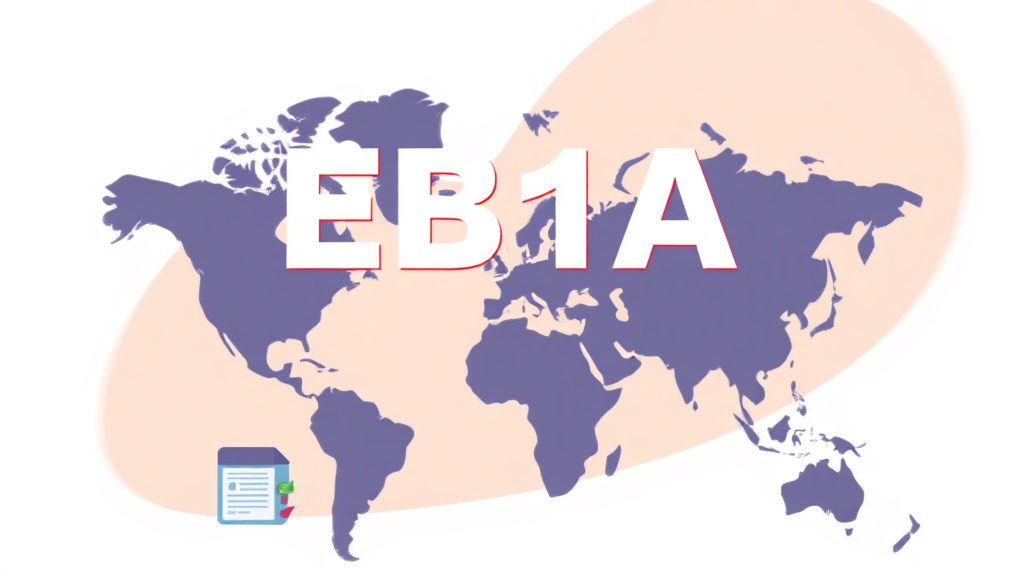 An informative visual explaining EB-1A Visa Category Requirements for beginners and professionals