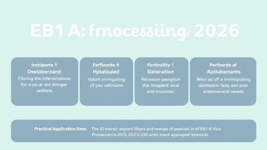 Step-by-step visual guide for implementing EB-1A Visa Processing Times 2026