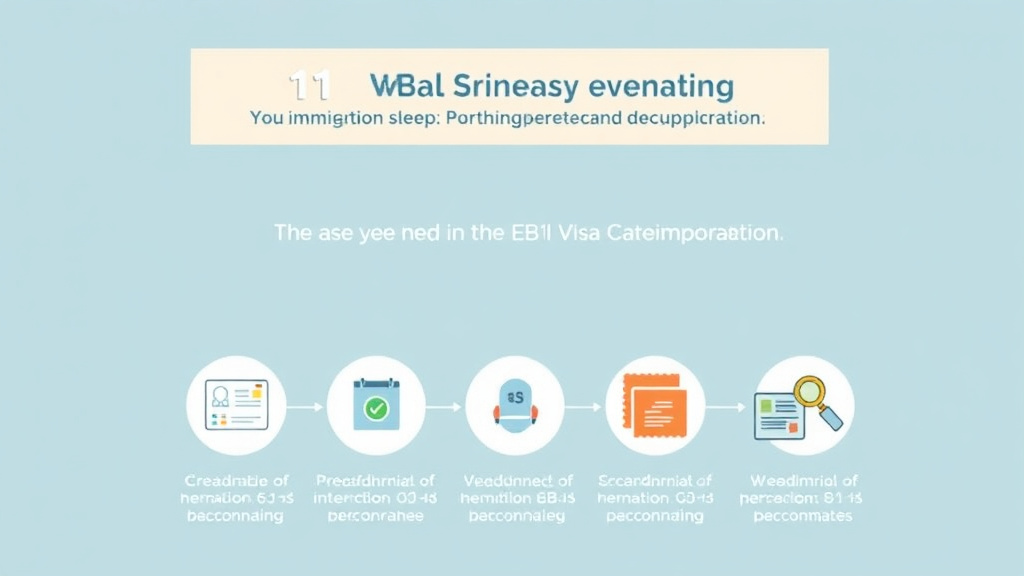 Process flow illustration for putting EB-1B Visa Category Requirements into action