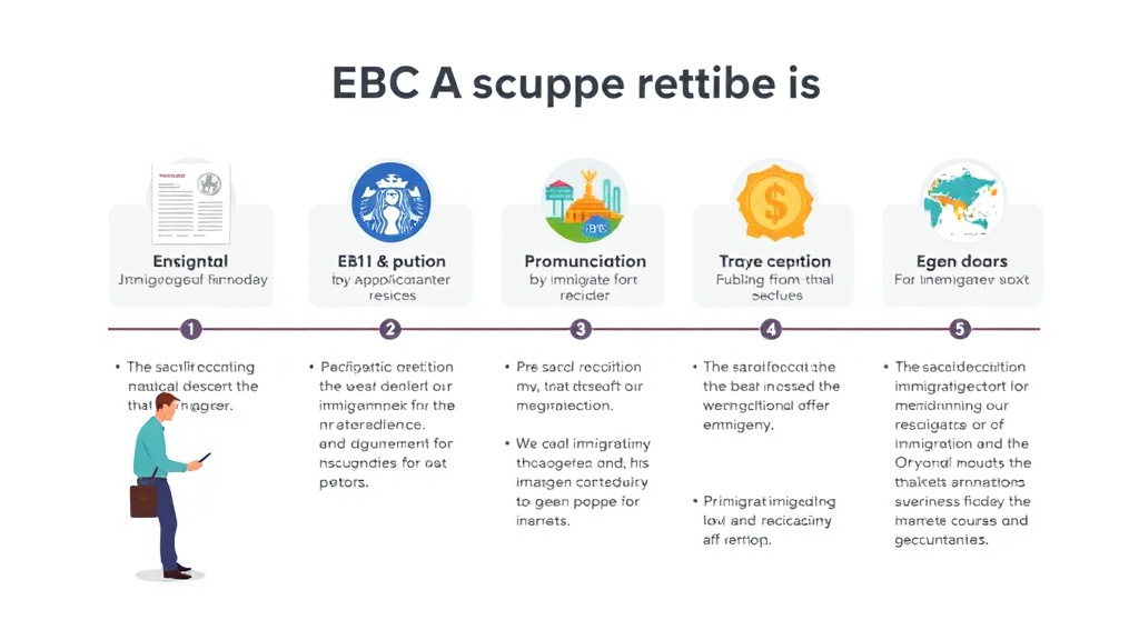 Educational graphic covering the essentials of EB-1C Visa Application Process Step by Step