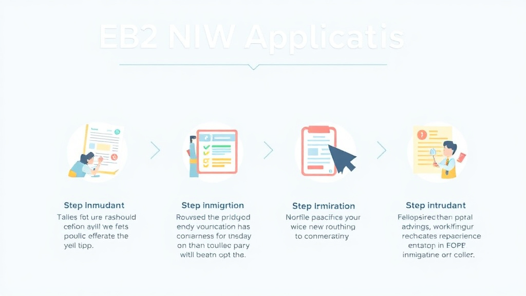 Hands-on guide visualization for EB-2 NIW Visa Application Process Step by Step