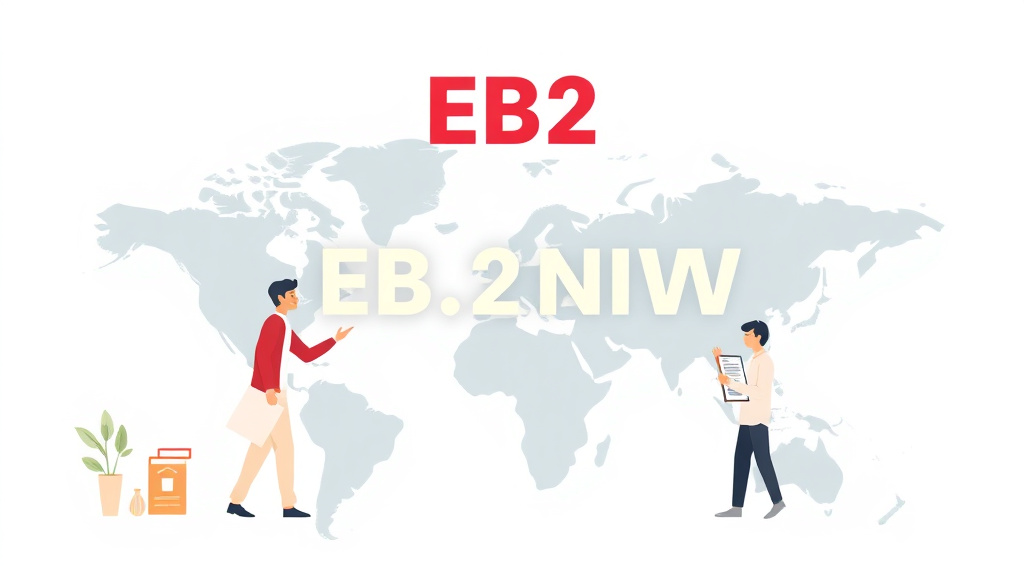 Illustration breaking down the fundamentals of EB-2 NIW Visa Category Requirements
