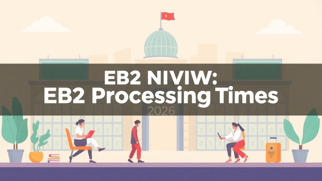 Clear illustration of EB-2 NIW Visa Processing Times 2026 with supporting details