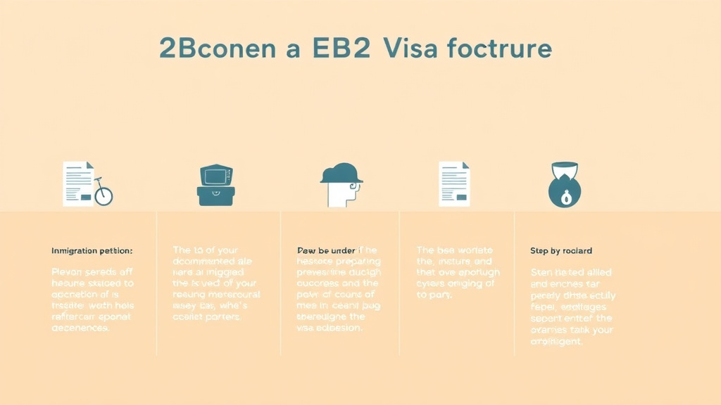 Illustration breaking down the fundamentals of EB-2 Visa Application Process Step by Step