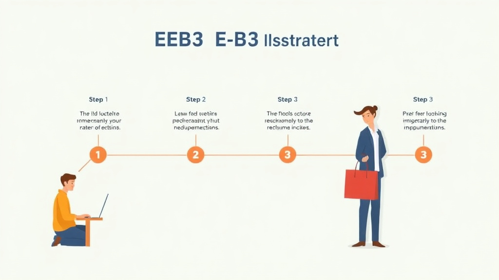 Clear illustration of EB-3 Visa Application Process Step by Step with supporting details