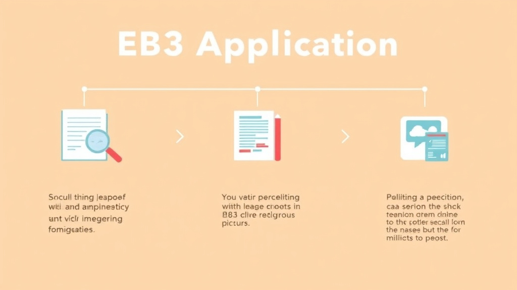 Hands-on guide visualization for EB-3 Visa Application Process Step by Step