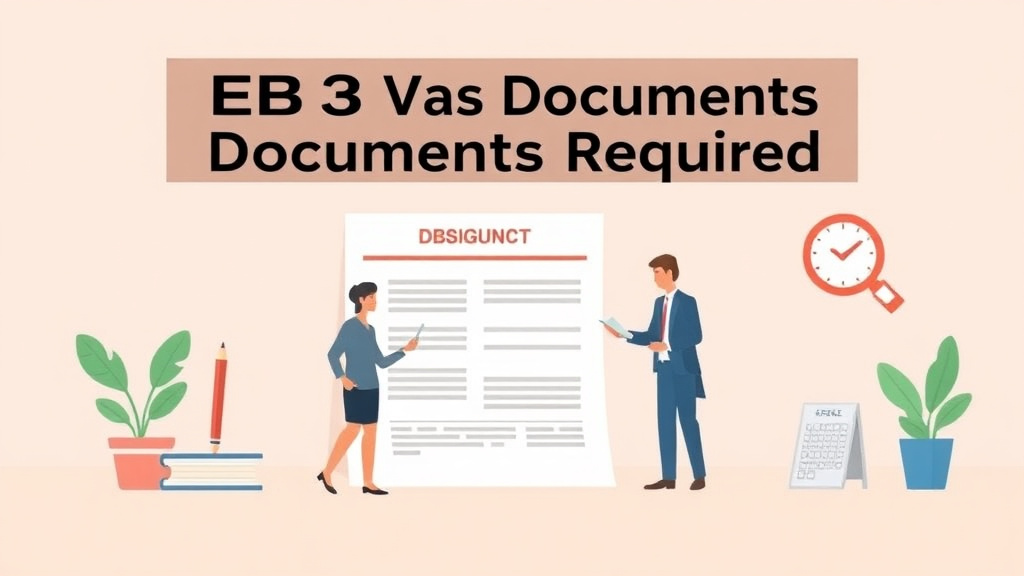 Clear illustration of EB-3 Visa Documents Required with supporting details