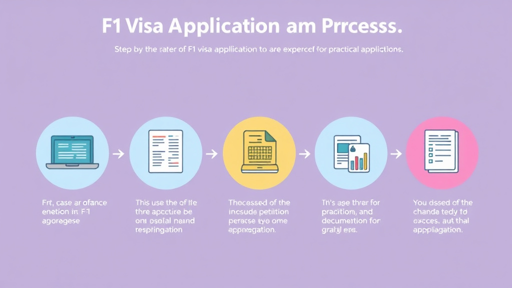 Real-world application diagram for f1 Visa Application Process Step by Step