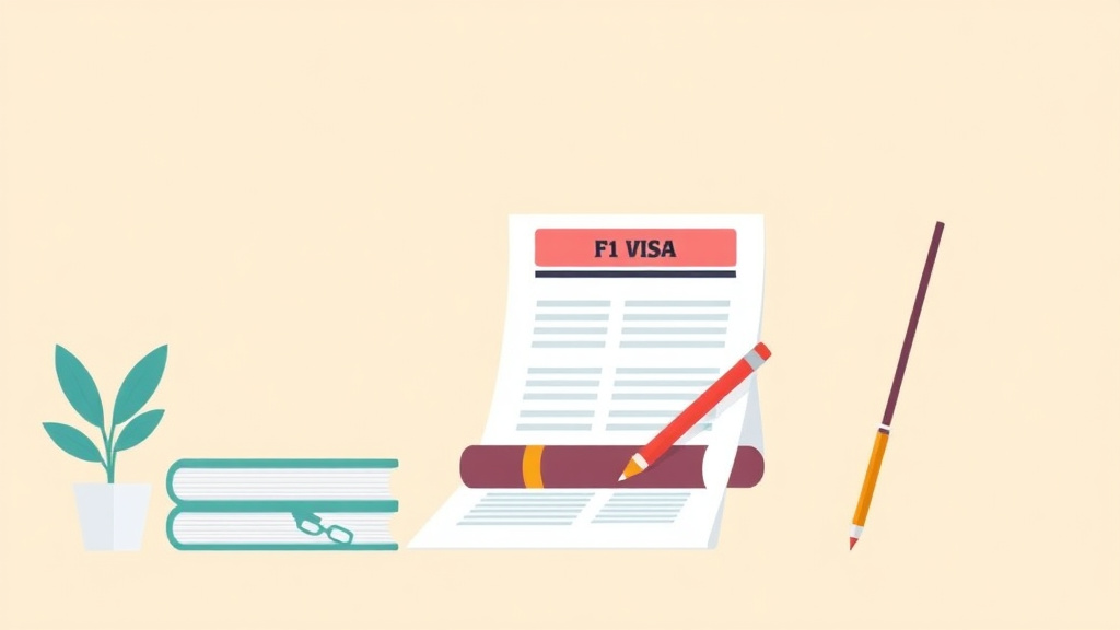 Educational graphic covering the essentials of f1 Visa Documents Required