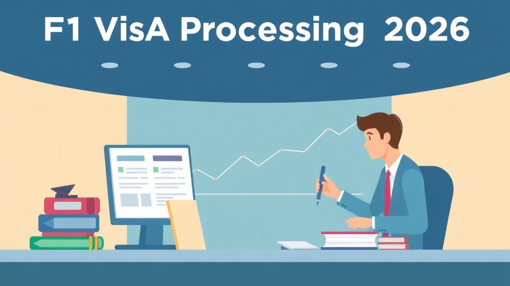 Conceptual diagram showing how f1 Visa Processing Times 2026 works in practice