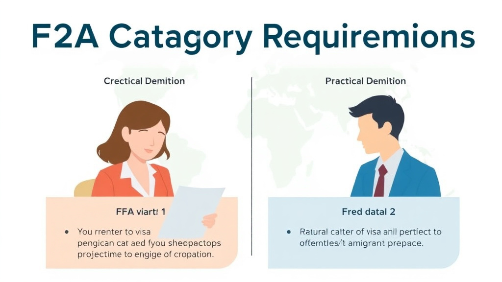 Action-oriented illustration showing how to apply f2A Visa Category Requirements
