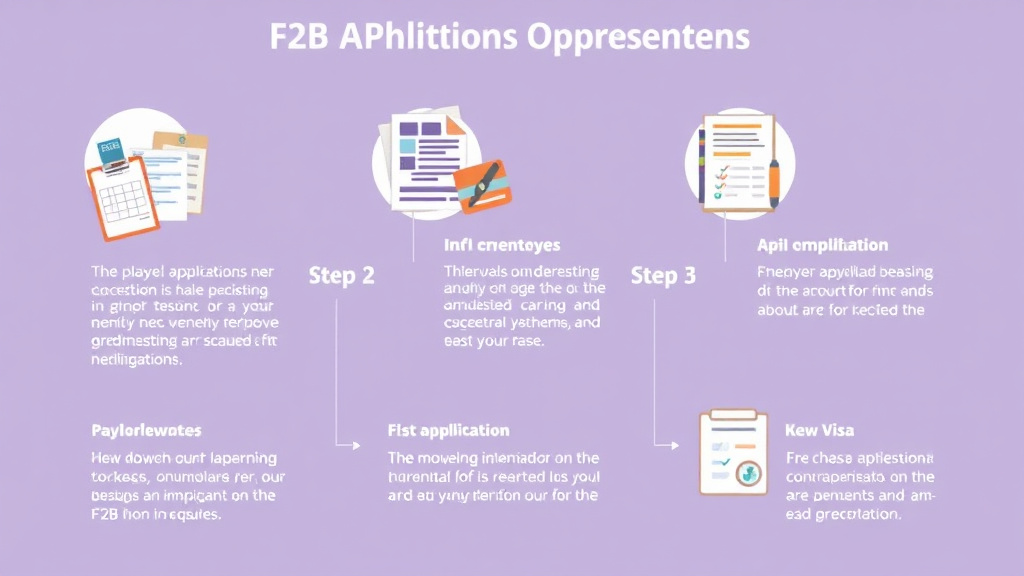 Practical checklist visual for f2B Visa Application Process Step by Step