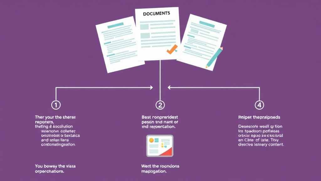 Action-oriented illustration showing how to apply f2B Visa Documents Required