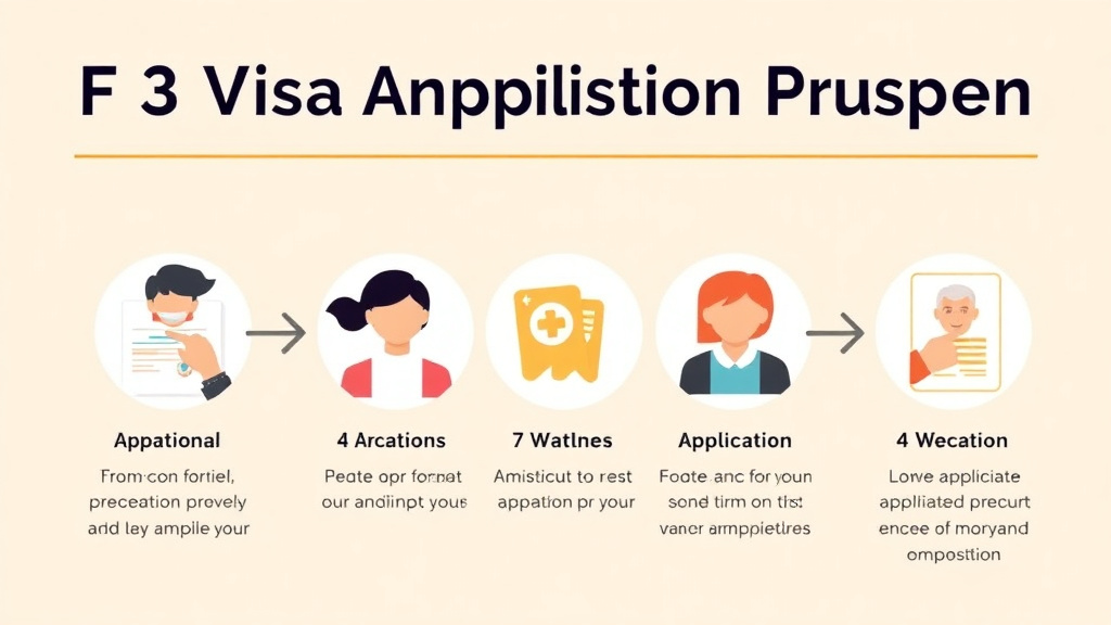 Detailed visual representation of f3 Visa Application Process Step by Step