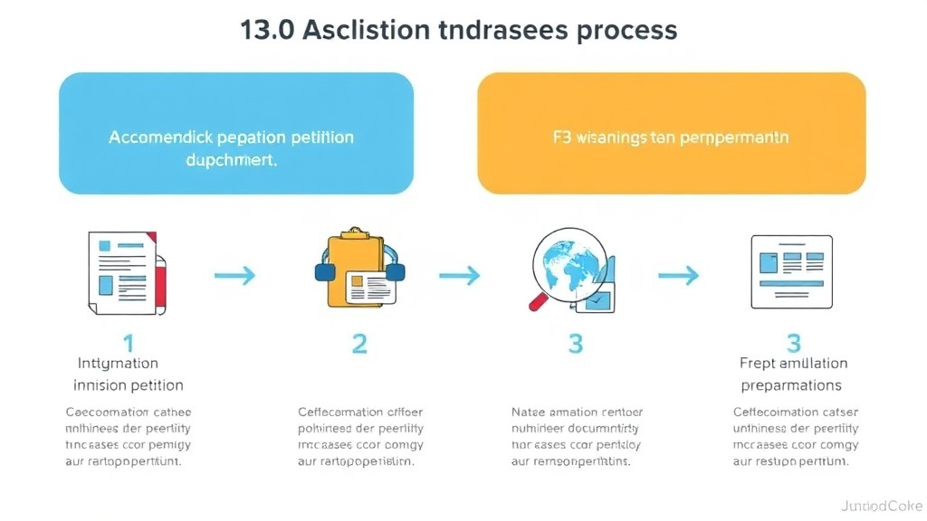 Step-by-step visual guide for implementing f3 Visa Application Process Step by Step