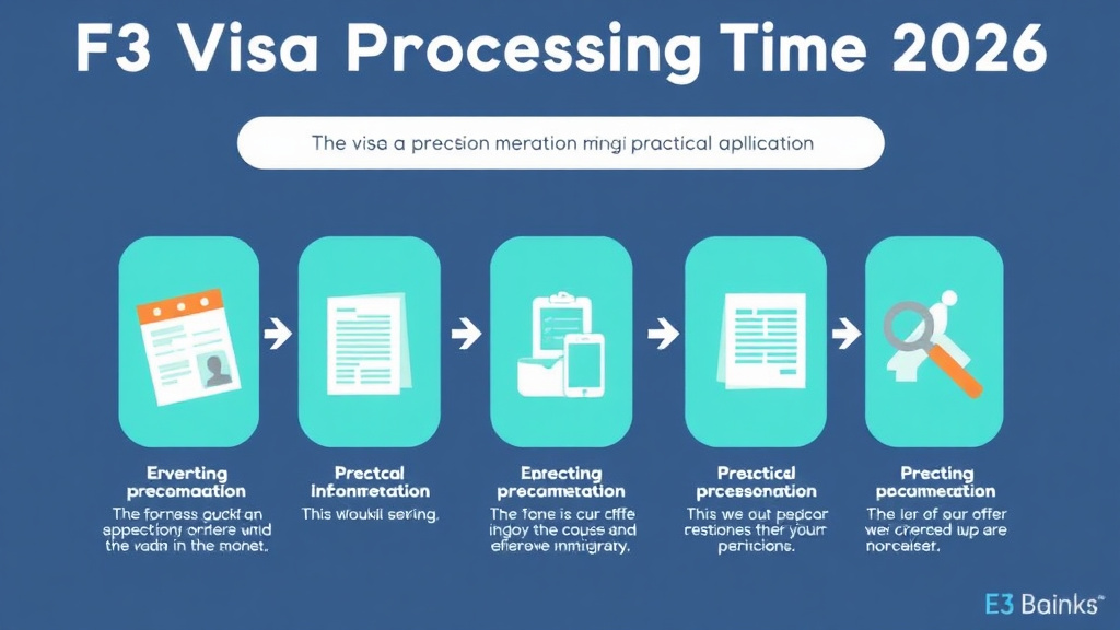 Process flow illustration for putting f3 Visa Processing Times 2026 into action