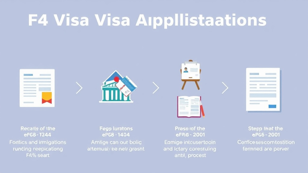 Real-world application diagram for f4 Visa Application Process Step by Step