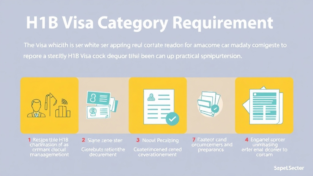 Real-world application diagram for h-1B Visa Category Requirements
