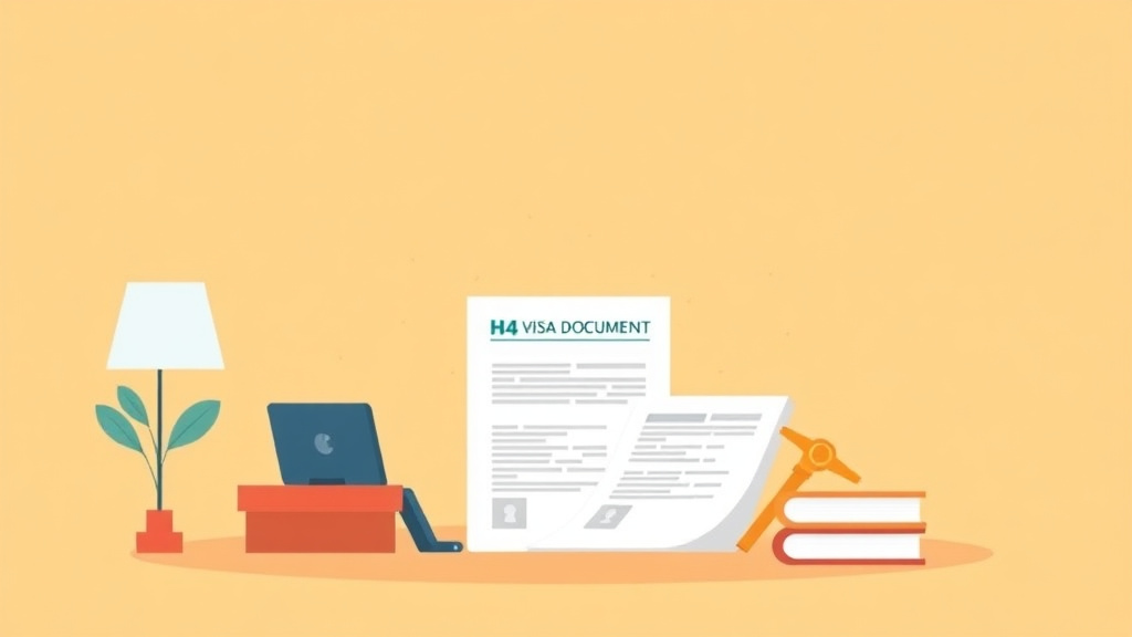 Visual overview of h-4 Visa Documents Required with key concepts highlighted