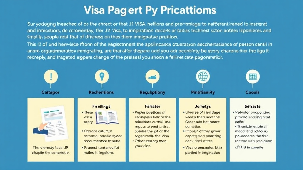 Practical checklist visual for j-1 Visa Category Requirements