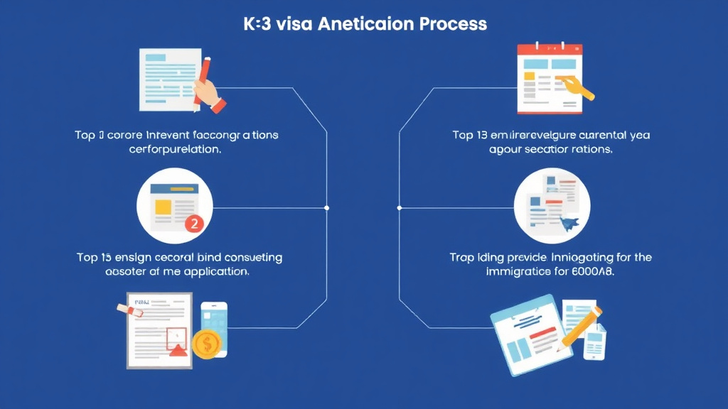 Process flow illustration for putting k-3 Visa Application Process Step by Step into action