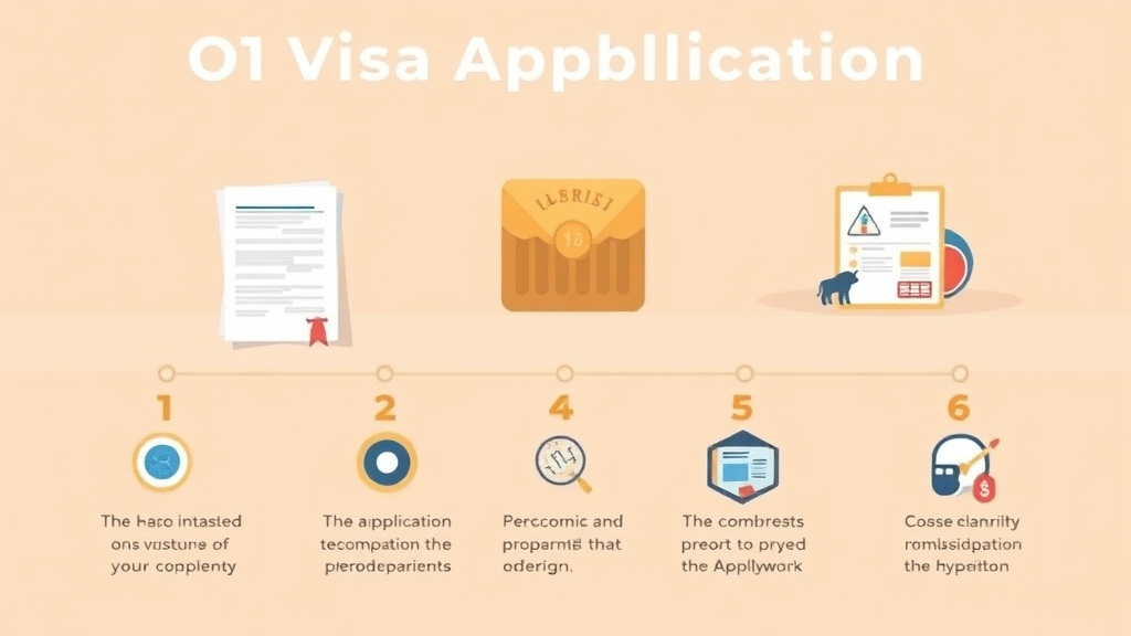 Clear illustration of o-1 Visa Application Process Step by Step with supporting details