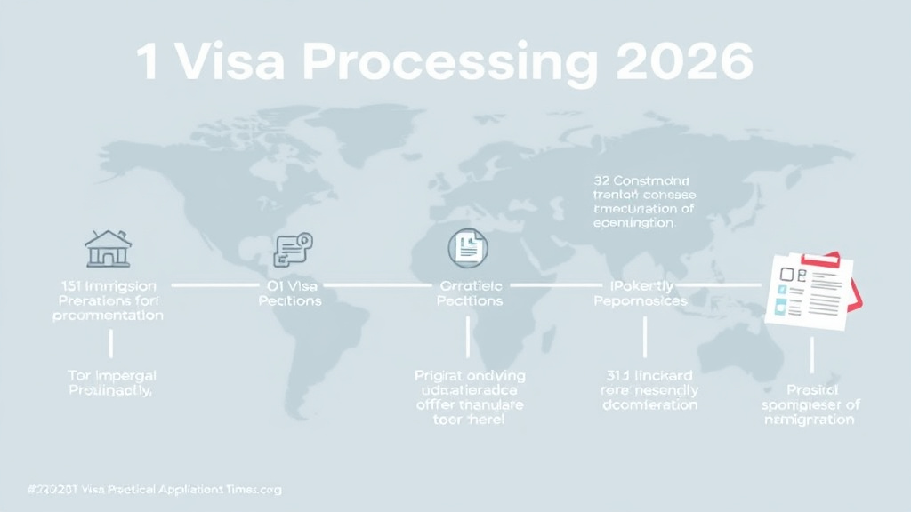 Process flow illustration for putting o-1 Visa Processing Times 2026 into action
