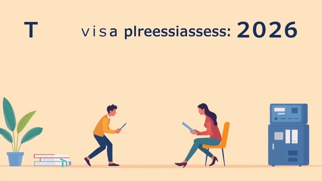Illustration breaking down the fundamentals of t visa Visa Processing Times 2026