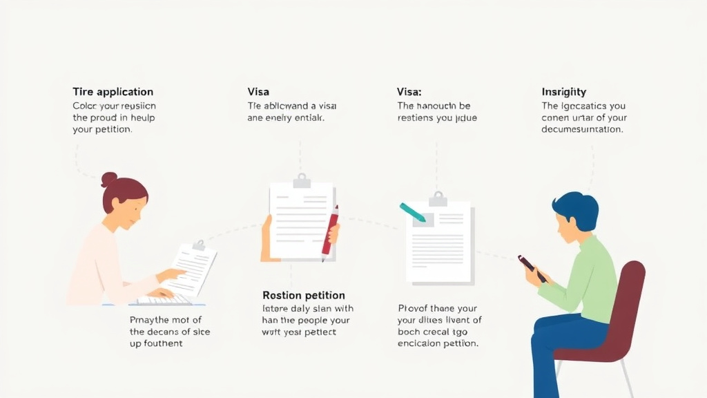 An informative visual explaining u visa Visa Application Process Step by Step for beginners and professionals