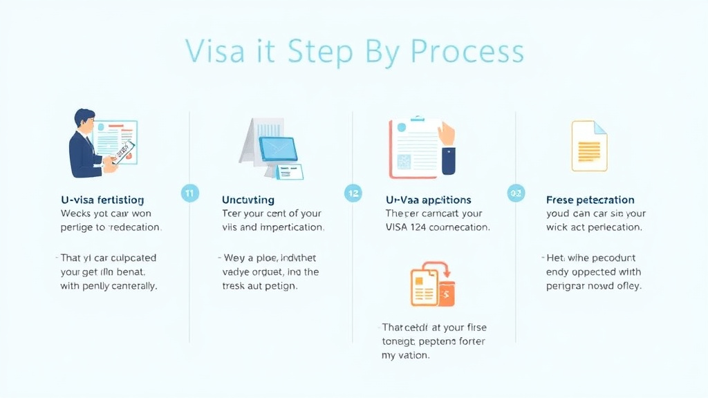 Hands-on guide visualization for u visa Visa Application Process Step by Step