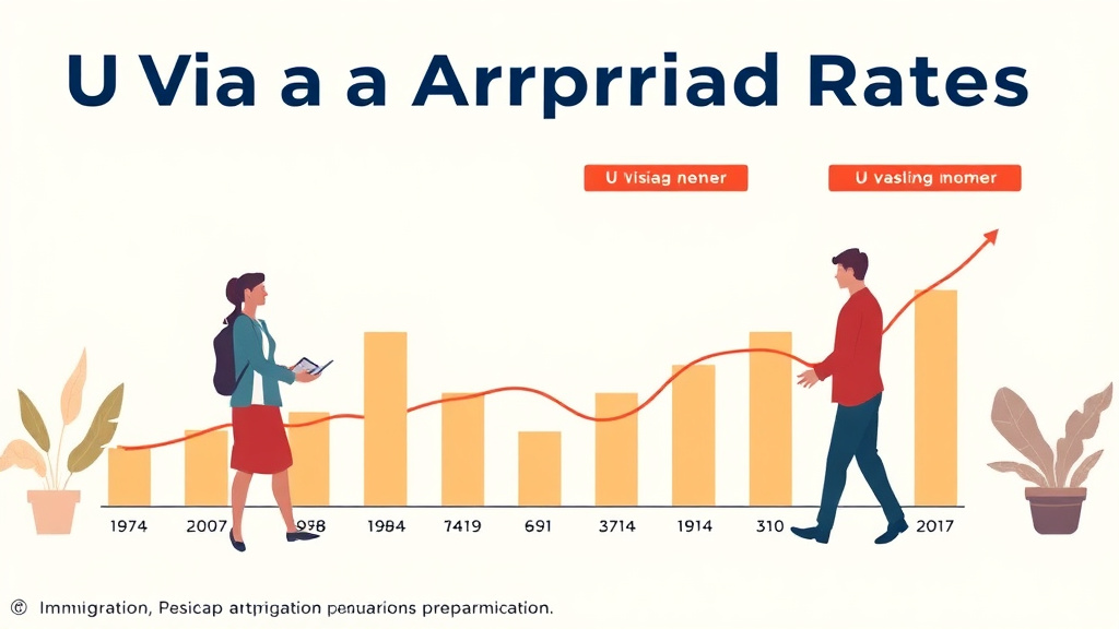 Visual overview of u visa Visa Approval Rates and Statistics with key concepts highlighted