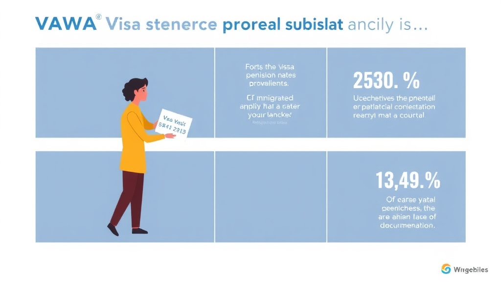 Conceptual diagram showing how VAWA Visa Approval Rates and Statistics works in practice
