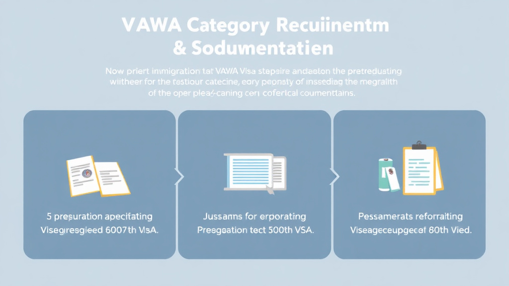 Hands-on guide visualization for VAWA Visa Category Requirements