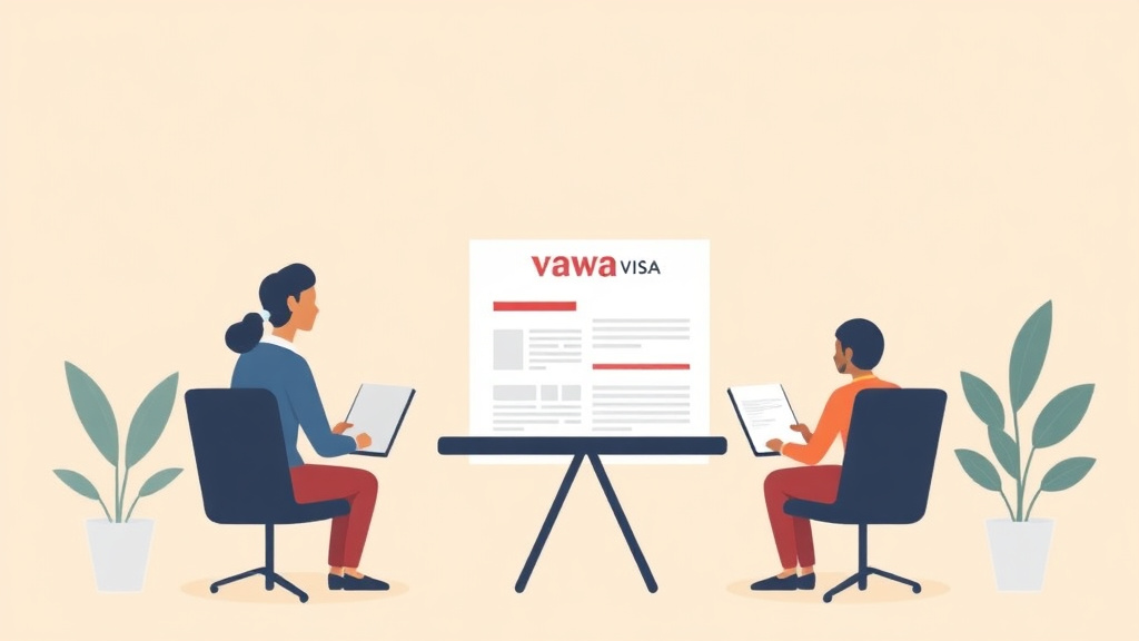 Illustration breaking down the fundamentals of VAWA Visa Documents Required